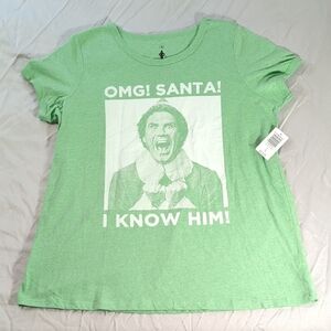 NEW Torrid Green Santa Graphic Tee